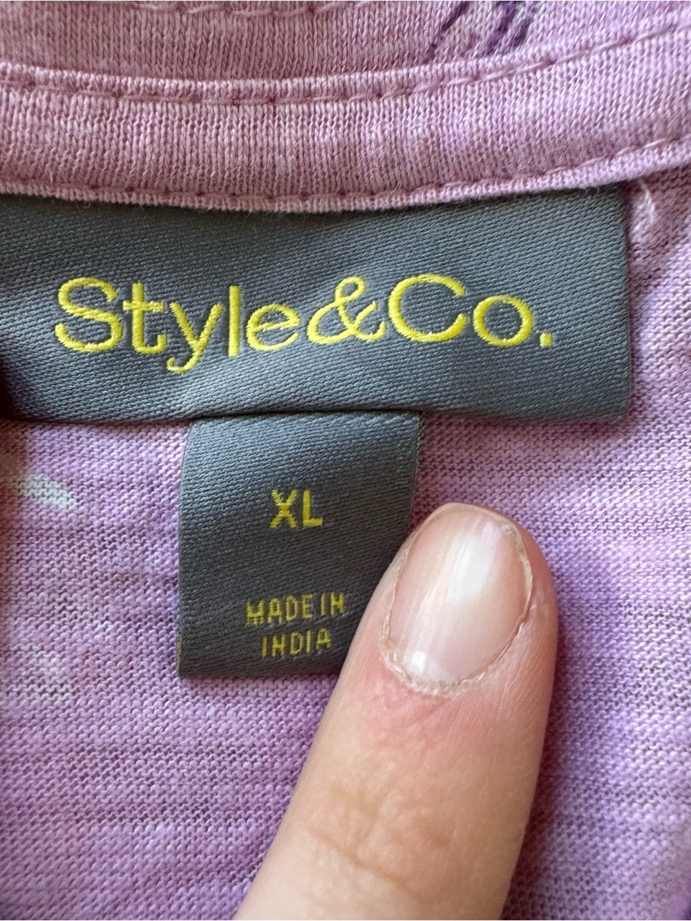 Style & Co. Floral Pintuck V-Neck Knit Top - Picture 4 of 7